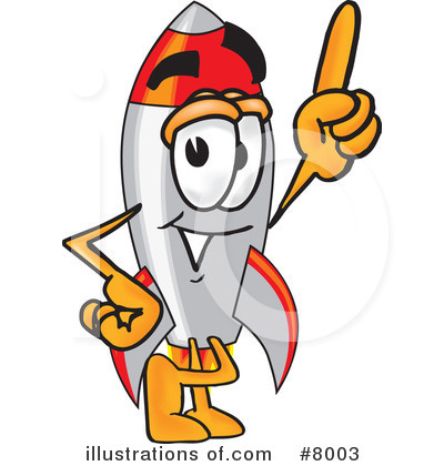 Rocket Mascot Clipart #8003 by Mascot Junction