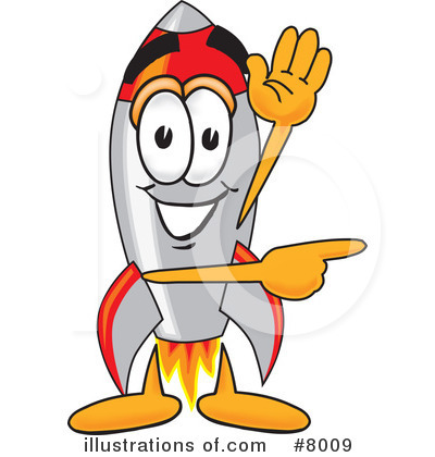 Rocket Character Clipart #8009 by Mascot Junction