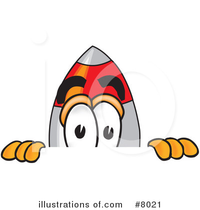 Royalty-Free (RF) Rocket Clipart Illustration by Mascot Junction - Stock Sample #8021