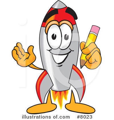 Rocket Mascot Clipart #8023 by Mascot Junction