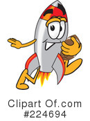 Rocket Mascot Clipart #224694 by Mascot Junction