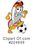Rocket Mascot Clipart #224699 by Mascot Junction