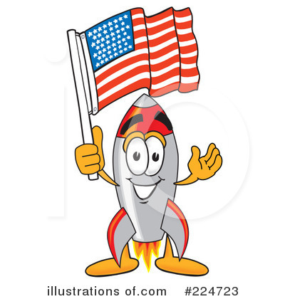 Royalty-Free (RF) Rocket Mascot Clipart Illustration by Mascot Junction - Stock Sample #224723