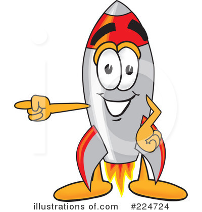 Royalty-Free (RF) Rocket Mascot Clipart Illustration by Mascot Junction - Stock Sample #224724