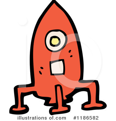 Royalty-Free (RF) Rocketship Clipart Illustration by lineartestpilot - Stock Sample #1186582