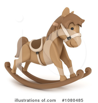 Royalty-Free (RF) Rocking Horse Clipart Illustration by BNP Design Studio - Stock Sample #1080485
