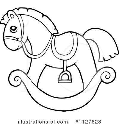 Royalty-Free (RF) Rocking Horse Clipart Illustration by visekart - Stock Sample #1127823