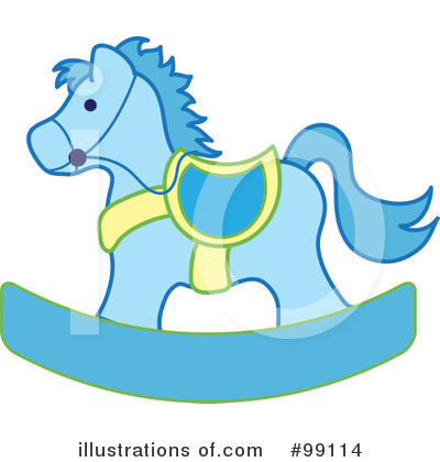 Royalty-Free (RF) Rocking Horse Clipart Illustration by Pams Clipart - Stock Sample #99114