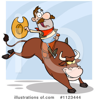Royalty-Free (RF) Rodeo Clipart Illustration by Hit Toon - Stock Sample #1123444