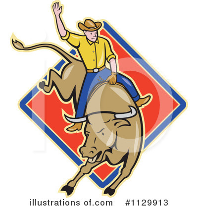 Royalty-Free (RF) Rodeo Clipart Illustration by patrimonio - Stock Sample #1129913