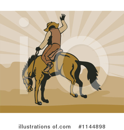Royalty-Free (RF) Rodeo Clipart Illustration by patrimonio - Stock Sample #1144898