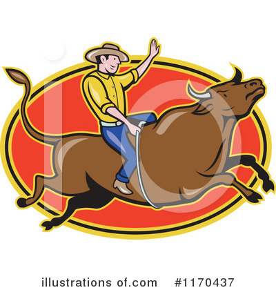 Royalty-Free (RF) Rodeo Clipart Illustration by patrimonio - Stock Sample #1170437