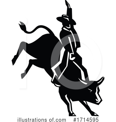 Royalty-Free (RF) Rodeo Clipart Illustration by patrimonio - Stock Sample #1714595