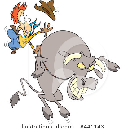 Royalty-Free (RF) Rodeo Clipart Illustration by toonaday - Stock Sample #441143