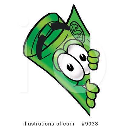 Royalty-Free (RF) Rolled Money Clipart Illustration by Mascot Junction - Stock Sample #9933