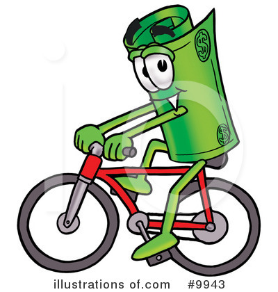 Royalty-Free (RF) Rolled Money Clipart Illustration by Mascot Junction - Stock Sample #9943