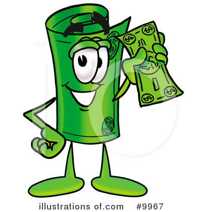 Rolled Money Clipart #9967 by Toons4Biz
