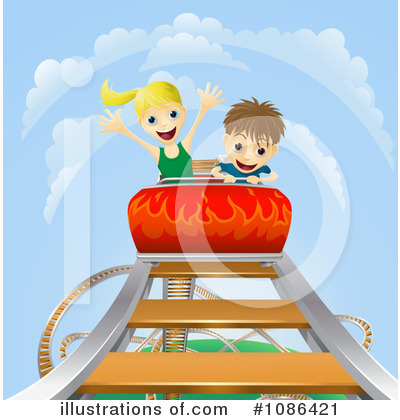 Royalty-Free (RF) Roller Coaster Clipart Illustration by AtStockIllustration - Stock Sample #1086421