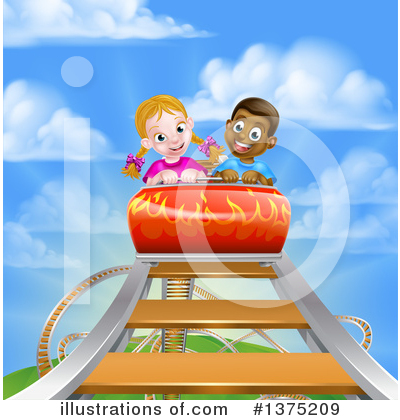 Royalty-Free (RF) Roller Coaster Clipart Illustration by AtStockIllustration - Stock Sample #1375209