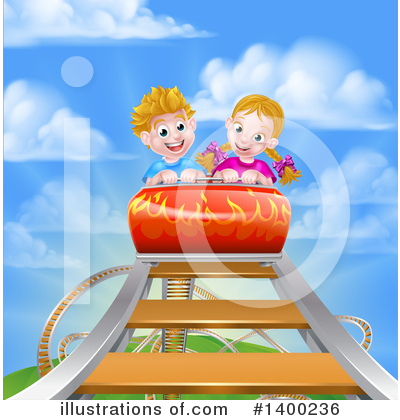 Royalty-Free (RF) Roller Coaster Clipart Illustration by AtStockIllustration - Stock Sample #1400236