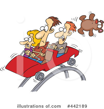 Royalty-Free (RF) Roller Coaster Clipart Illustration by toonaday - Stock Sample #442189