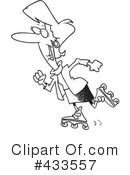 Rollerblading Clipart #433557 by toonaday