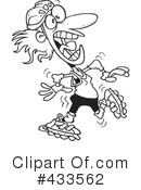 Rollerblading Clipart #433562 by toonaday