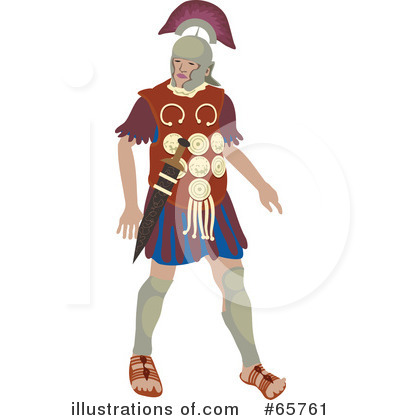 Royalty-Free (RF) Roman Soldier Clipart Illustration by Prawny - Stock Sample #65761