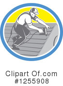 Roofer Clipart #1255908 by patrimonio