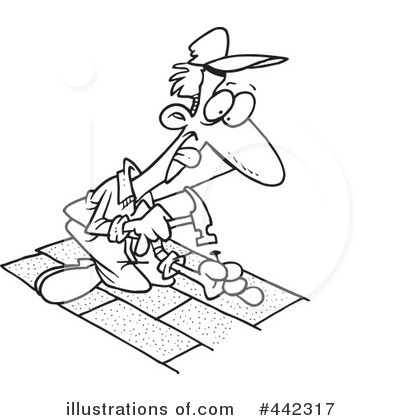 Roofer Clipart #442317 by toonaday
