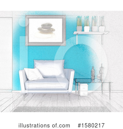 Royalty-Free (RF) Room Clipart Illustration by KJ Pargeter - Stock Sample #1580217