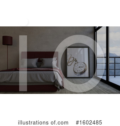 Bedroom Clipart #1602485 by KJ Pargeter