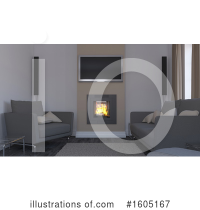 Fireplace Clipart #1605167 by KJ Pargeter