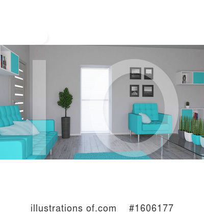 Royalty-Free (RF) Room Clipart Illustration by KJ Pargeter - Stock Sample #1606177