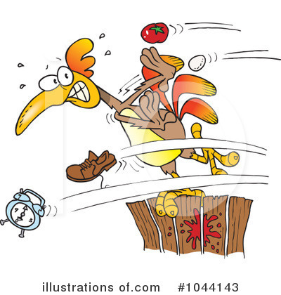 Royalty-Free (RF) Rooster Clipart Illustration by toonaday - Stock Sample #1044143