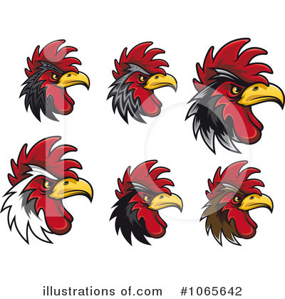 Royalty-Free (RF) Rooster Clipart Illustration by Vector Tradition SM - Stock Sample #1065642