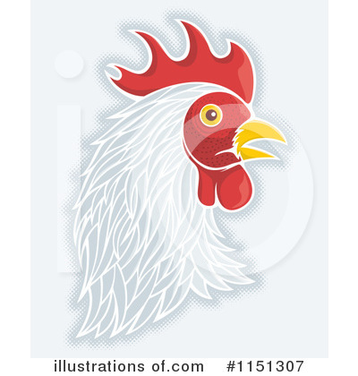 Royalty-Free (RF) Rooster Clipart Illustration by Any Vector - Stock Sample #1151307