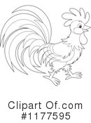 Rooster Clipart #1177595 by Alex Bannykh