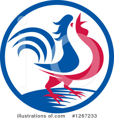 Royalty-Free (RF) Rooster Clipart Illustration by patrimonio - Stock Sample #1267233