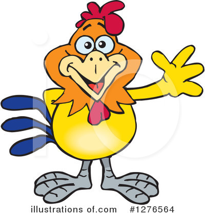 Royalty-Free (RF) Rooster Clipart Illustration by Dennis Holmes Designs - Stock Sample #1276564
