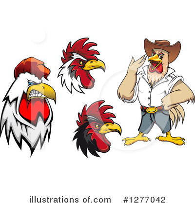 Royalty-Free (RF) Rooster Clipart Illustration by Vector Tradition SM - Stock Sample #1277042