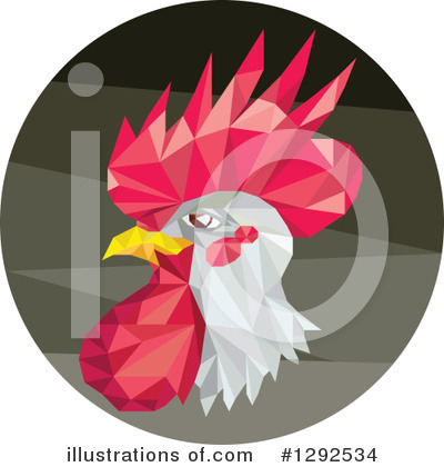 Royalty-Free (RF) Rooster Clipart Illustration by patrimonio - Stock Sample #1292534