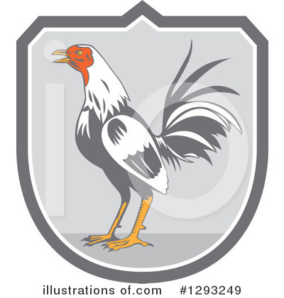 Royalty-Free (RF) Rooster Clipart Illustration by patrimonio - Stock Sample #1293249