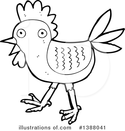 Royalty-Free (RF) Rooster Clipart Illustration by lineartestpilot - Stock Sample #1388041