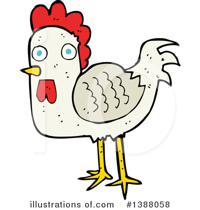 Royalty-Free (RF) Rooster Clipart Illustration by lineartestpilot - Stock Sample #1388058