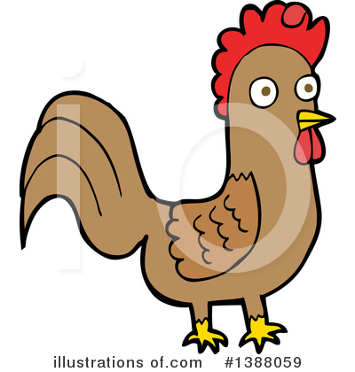 Royalty-Free (RF) Rooster Clipart Illustration by lineartestpilot - Stock Sample #1388059