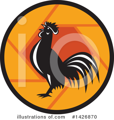 Royalty-Free (RF) Rooster Clipart Illustration by patrimonio - Stock Sample #1426870