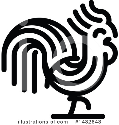 Royalty-Free (RF) Rooster Clipart Illustration by elena - Stock Sample #1432843