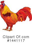Rooster Clipart #1441117 by Pushkin