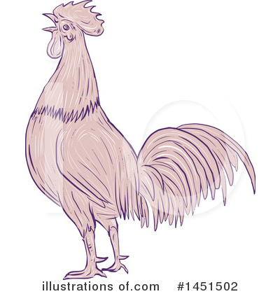 Royalty-Free (RF) Rooster Clipart Illustration by patrimonio - Stock Sample #1451502